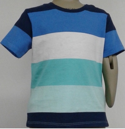 Kids R-neck auto stripe T-shirt