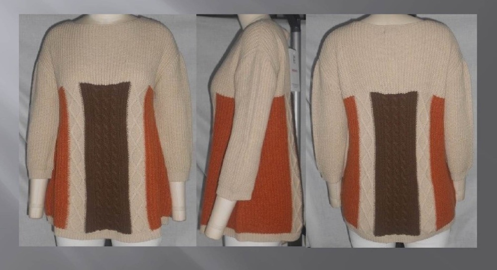 Round neck long sleeve sweater