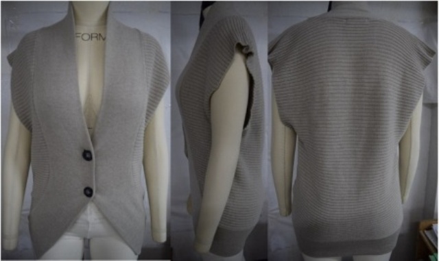 Cardigan short sleeve sweater